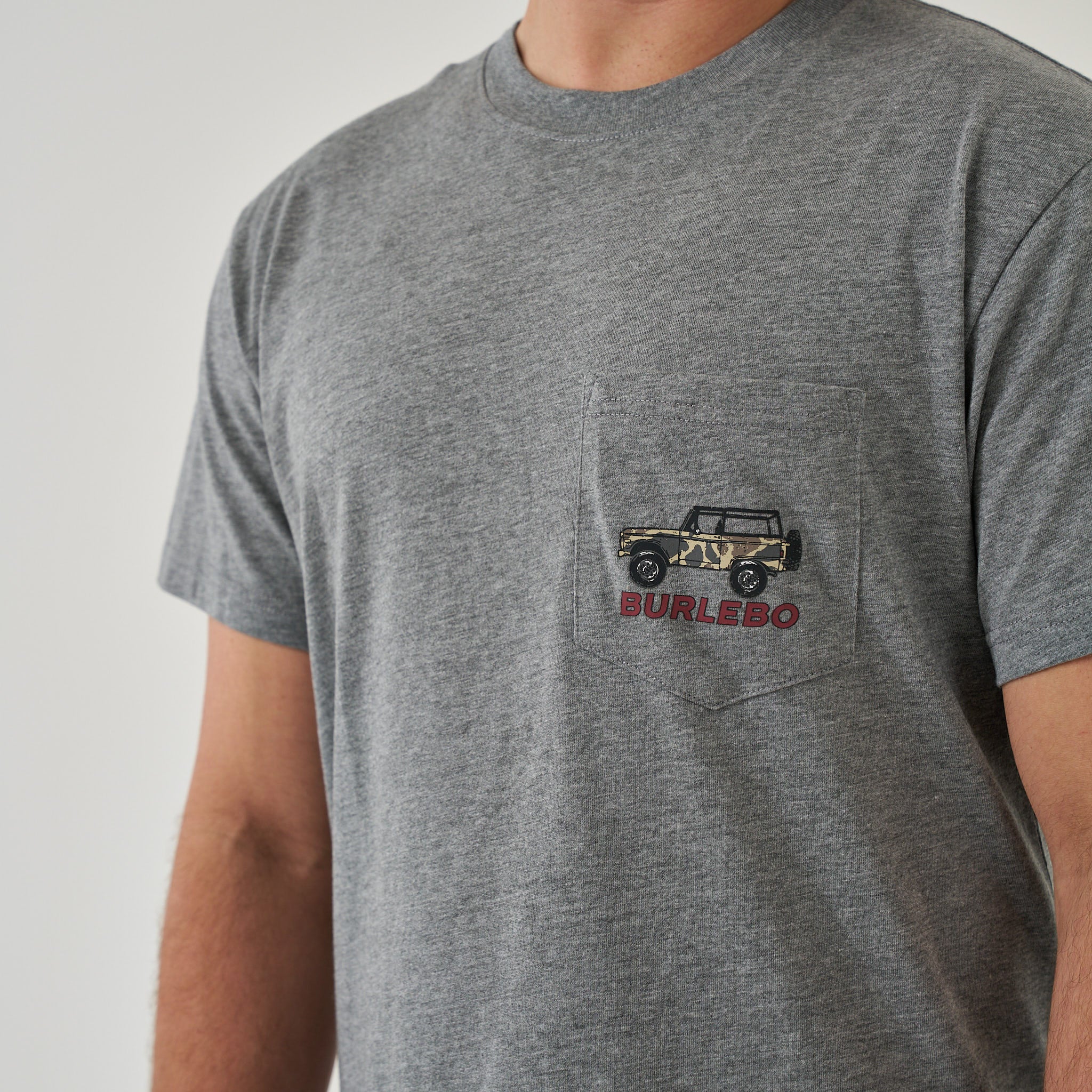 Short Sleeve Tee - Off Road Bronco - Dark Heather Grey