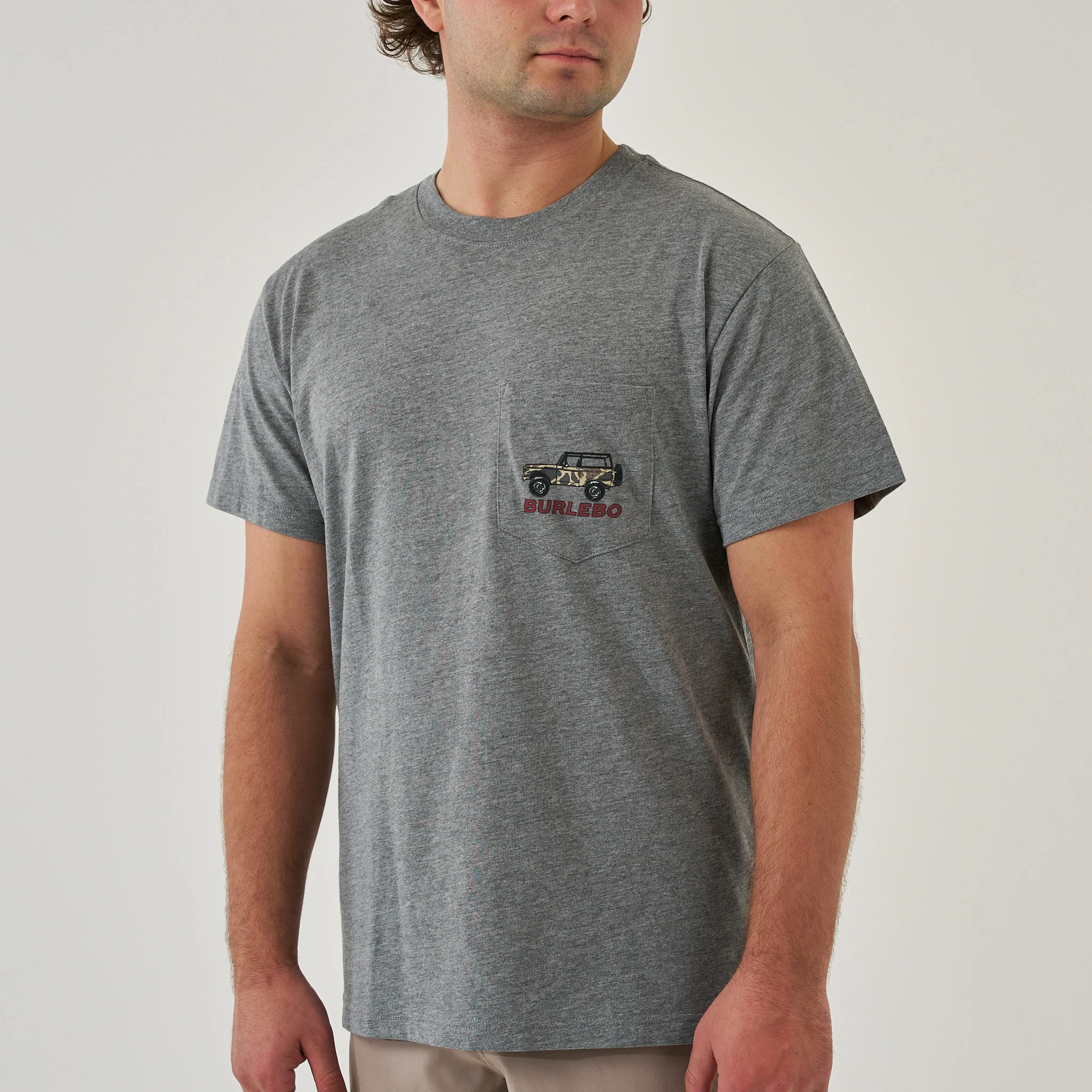 Short Sleeve Tee - Off Road Bronco - Dark Heather Grey