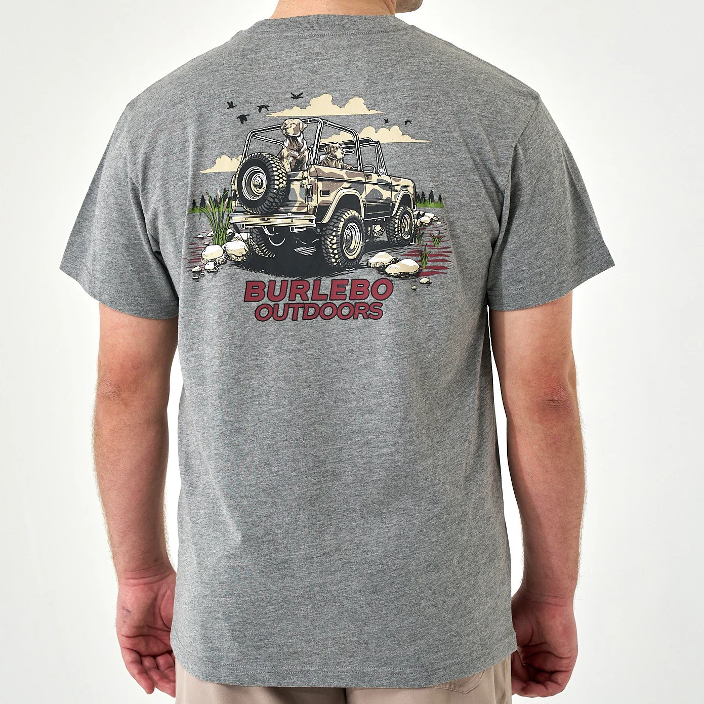 Short Sleeve Tee - Off Road Bronco - Dark Heather Grey