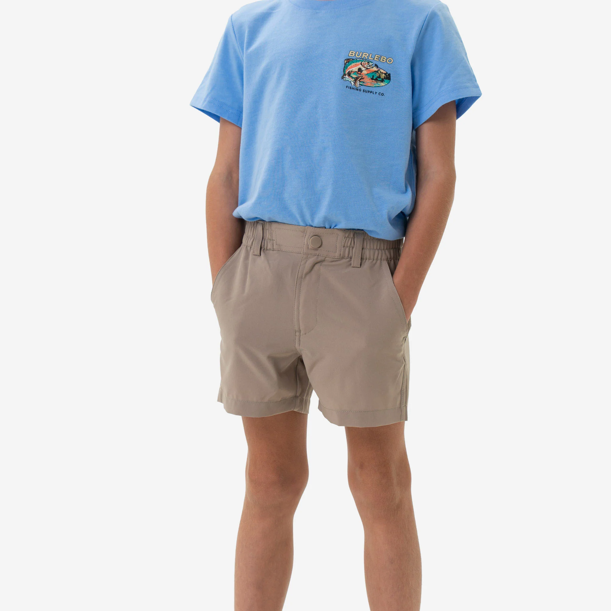 Youth Everyday Short - Cobblestone Khaki - Duck Hunt Pocket