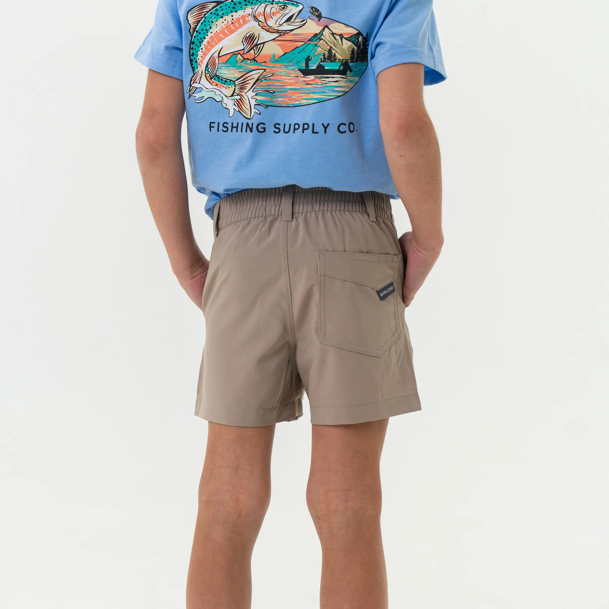 Youth Everyday Short - Cobblestone Khaki - Duck Hunt Pocket