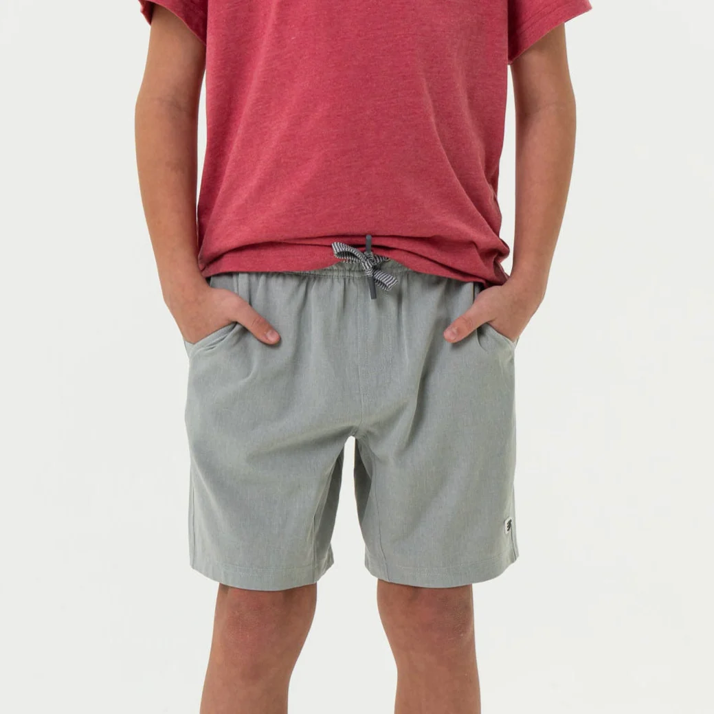 Youth Athletic Short - Light Grey - Grey Aztec