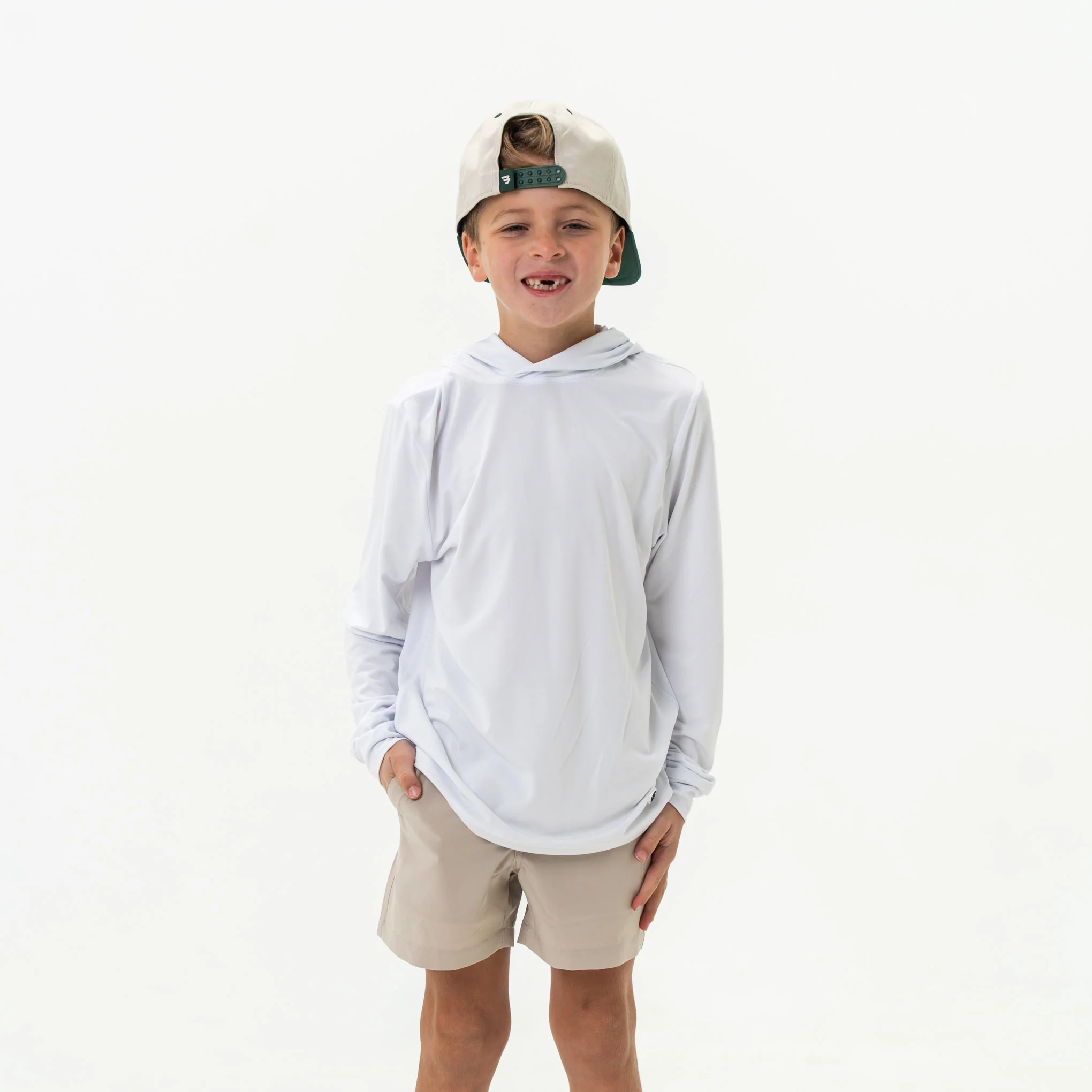 Youth Performance Hoodie - White
