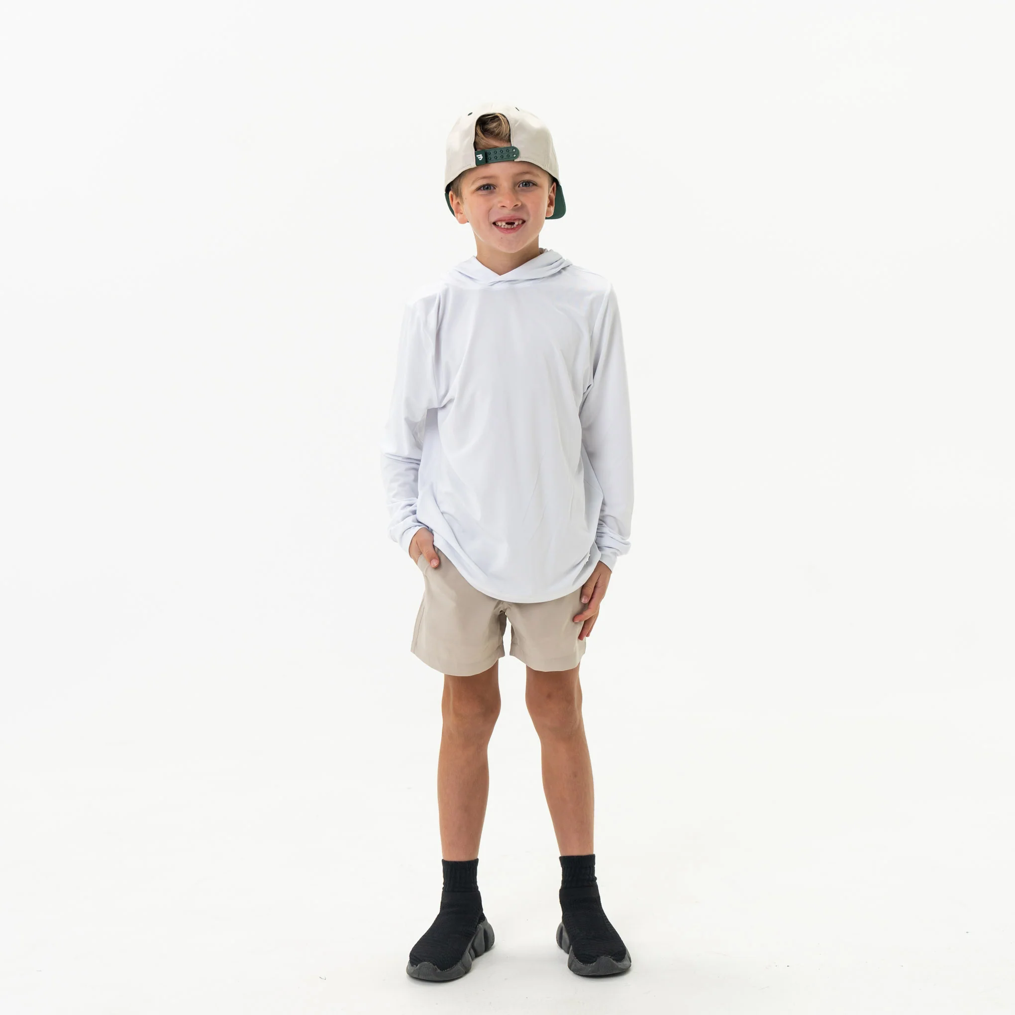 Youth Performance Hoodie - White