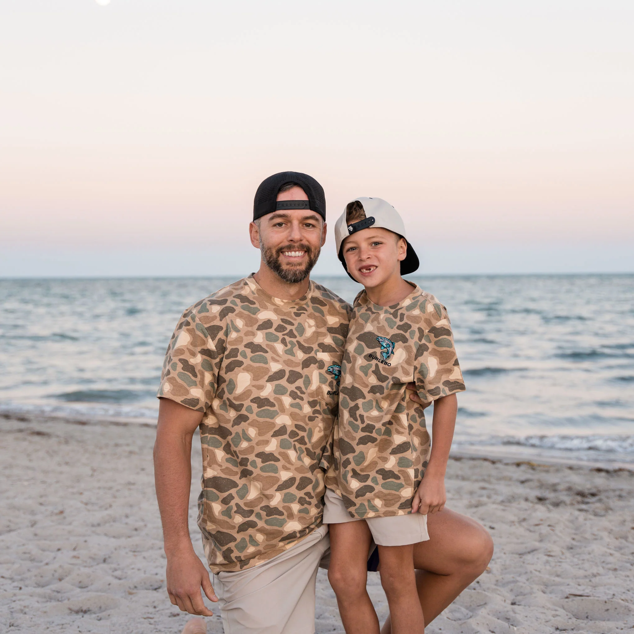 Youth Short Sleeve Tee - Pintail Camo - Jumping Trout