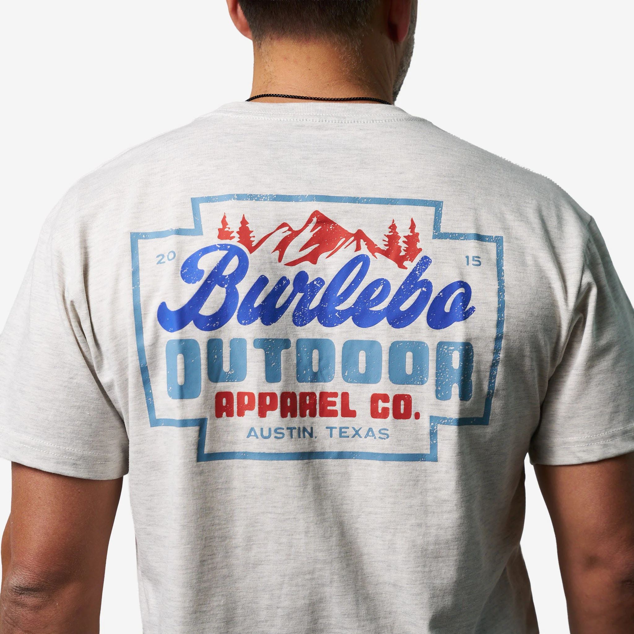 Short Sleeve Tee - Mountain Range - Ash Grey