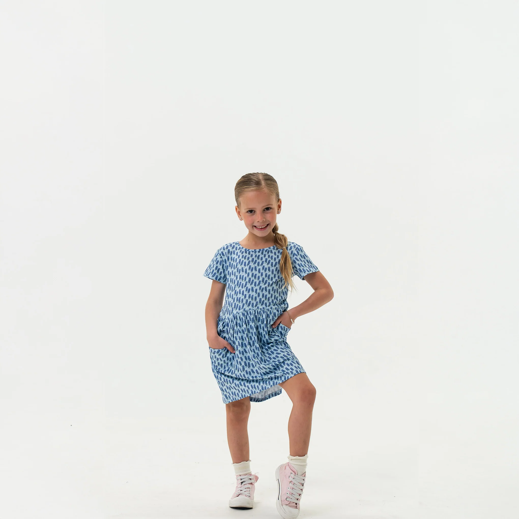 Youth Moxie Dress - Bluebonnet