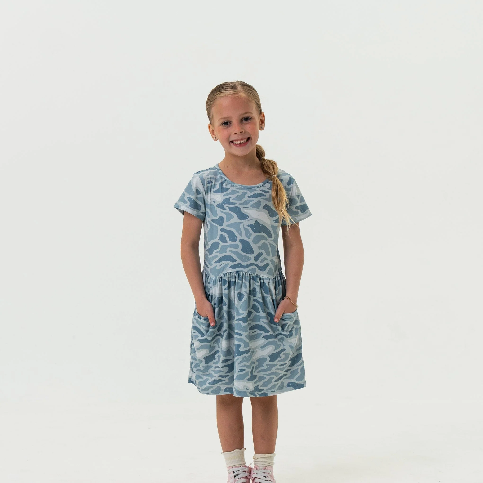 Youth Moxie Dress - Seaside Camo