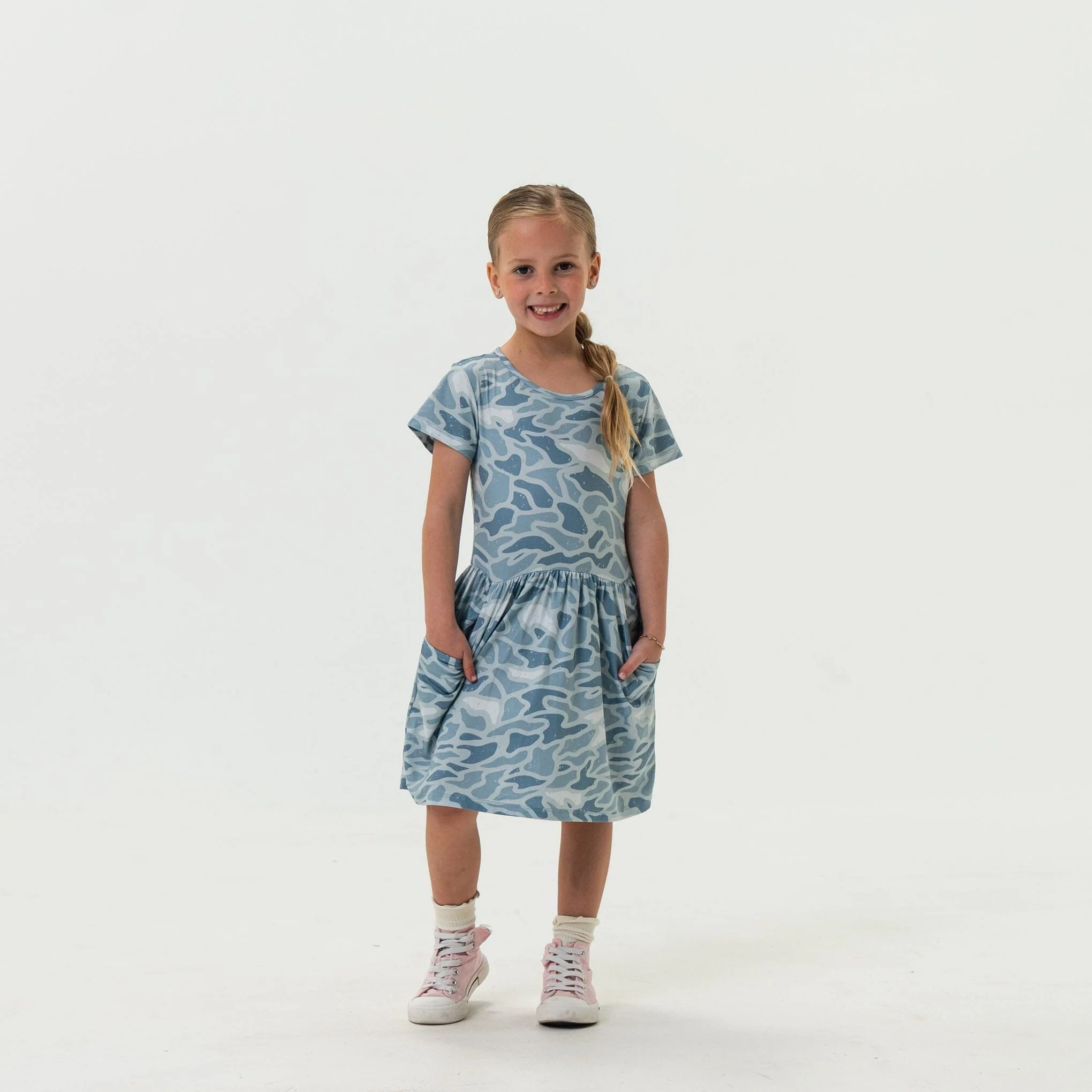 Youth Moxie Dress - Seaside Camo