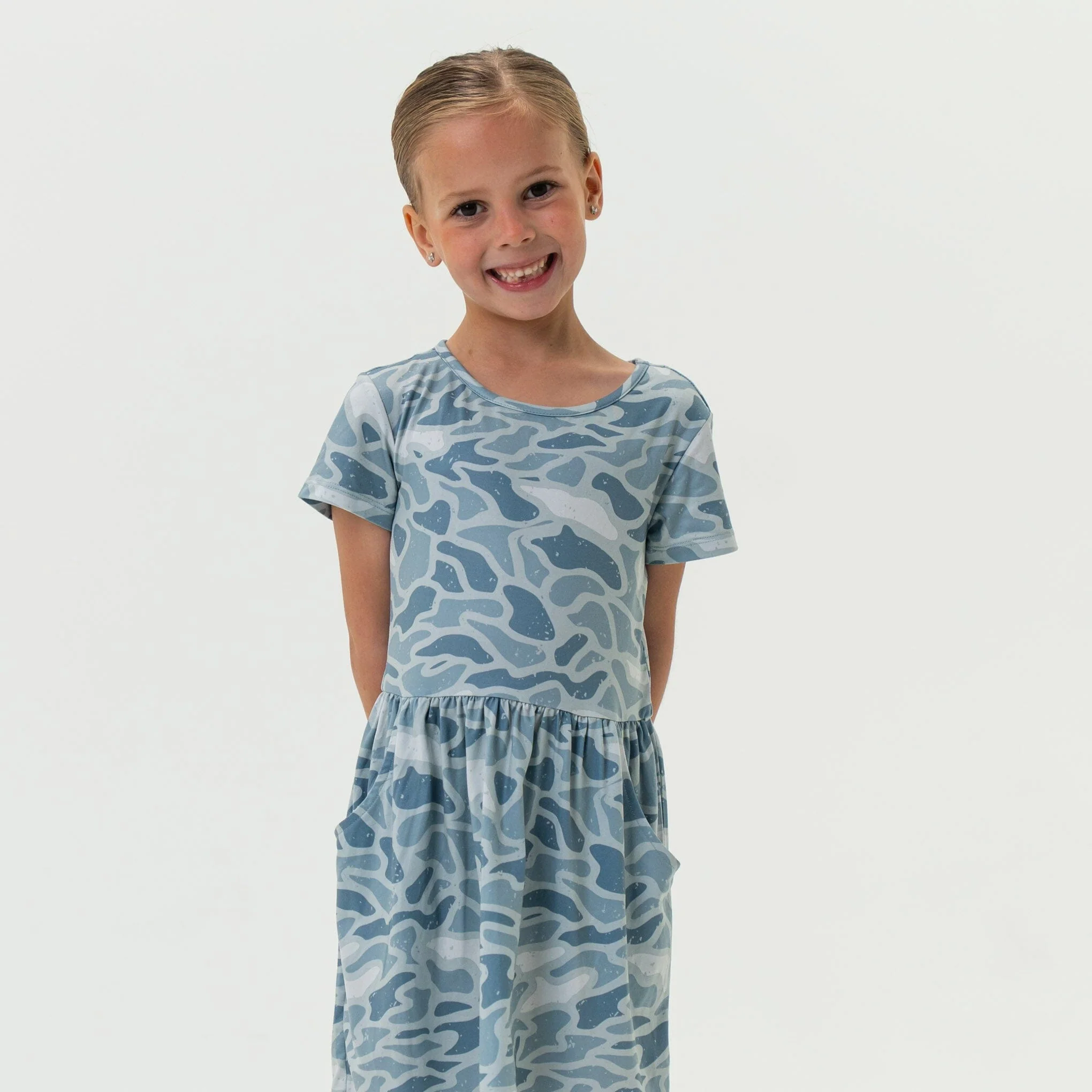 Youth Moxie Dress - Seaside Camo