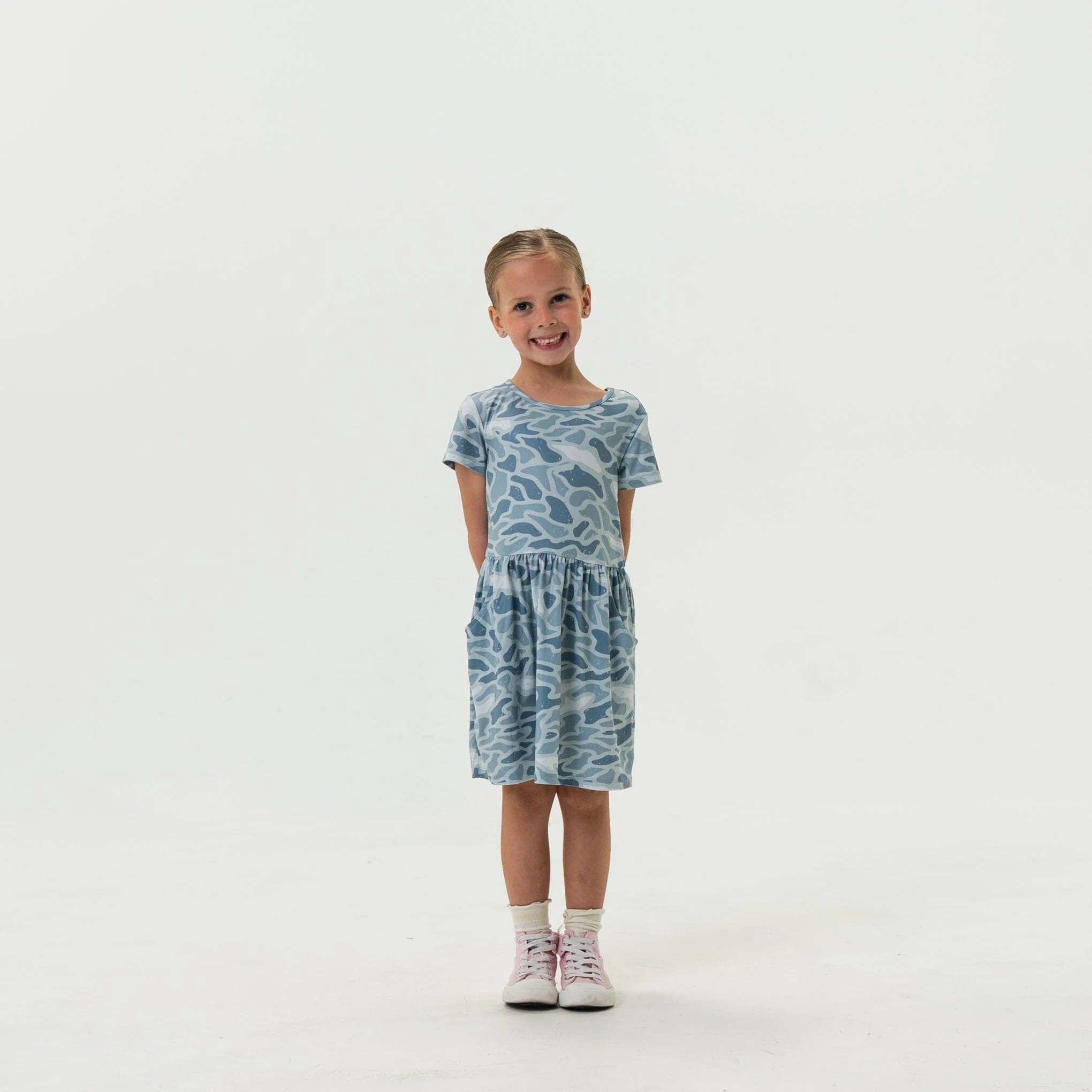 Youth Moxie Dress - Seaside Camo