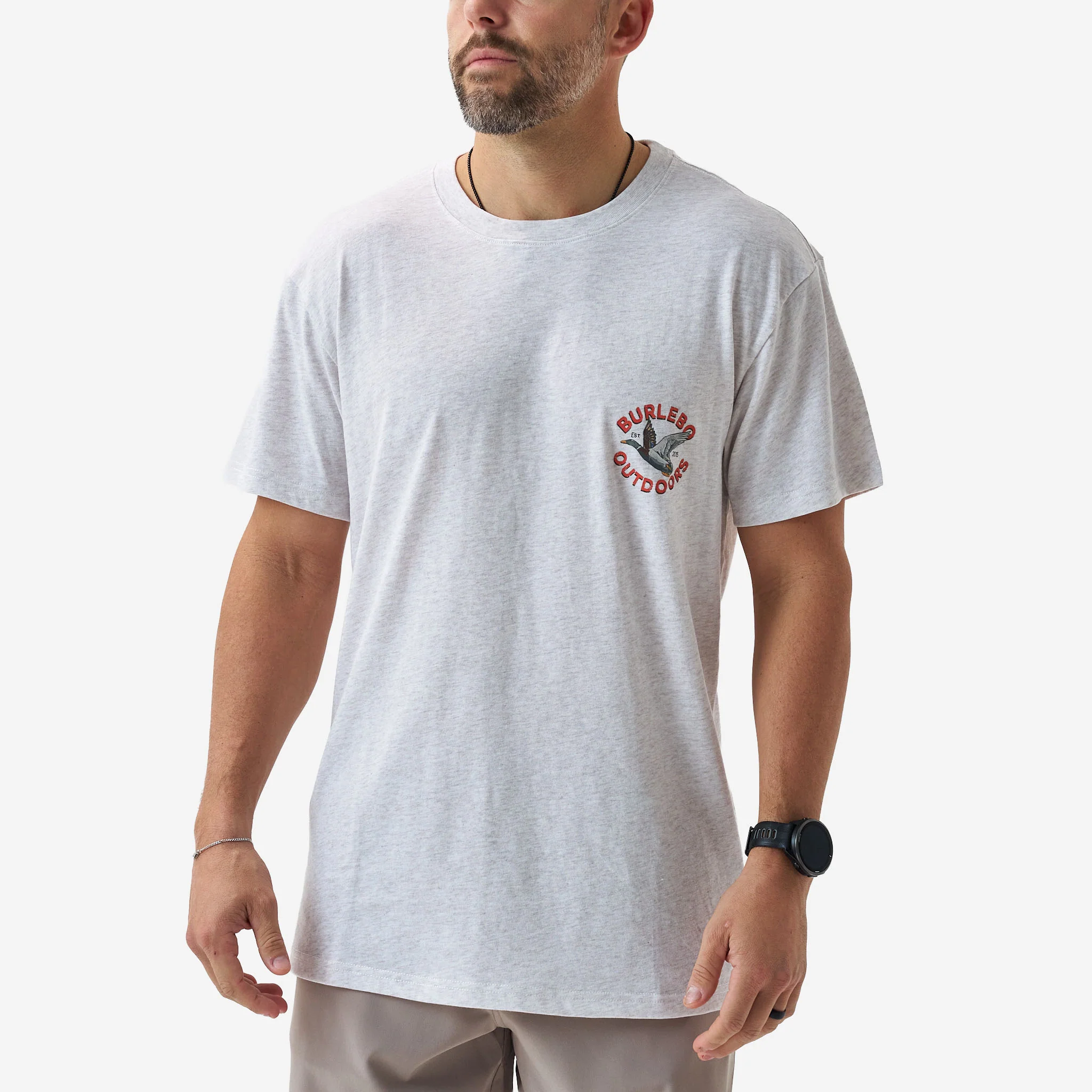 5122-short-sleeve-tee-old-school-duck-hunt-heather-oat-4.webp Short Sleeve Tee - Old School Duck Hunt - Heather Oat