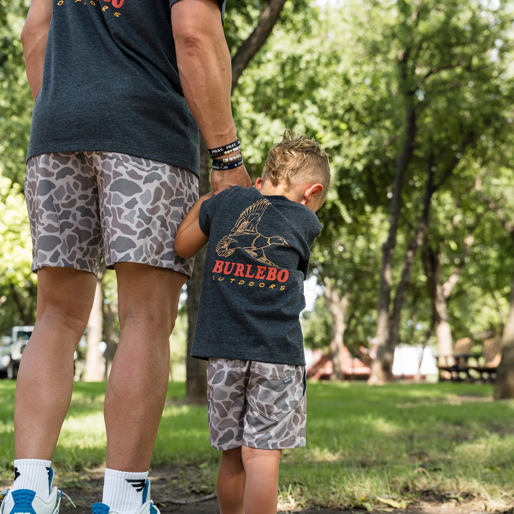Youth Short Sleeve Tee - Duck Wild - Heather Black