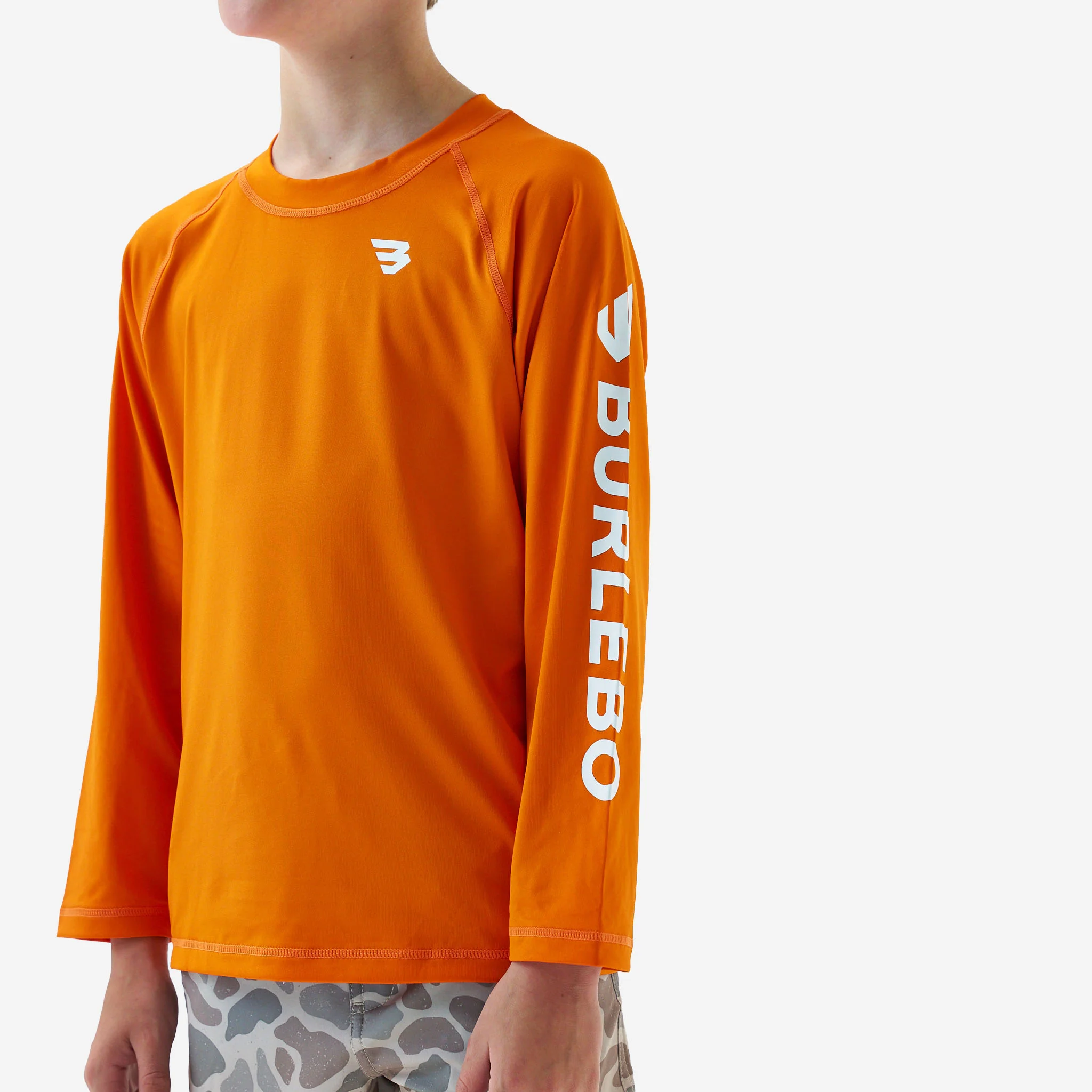 582-youth-rash-guard-orange-and-white-3.webp Youth Rash Guard - Orange and White
