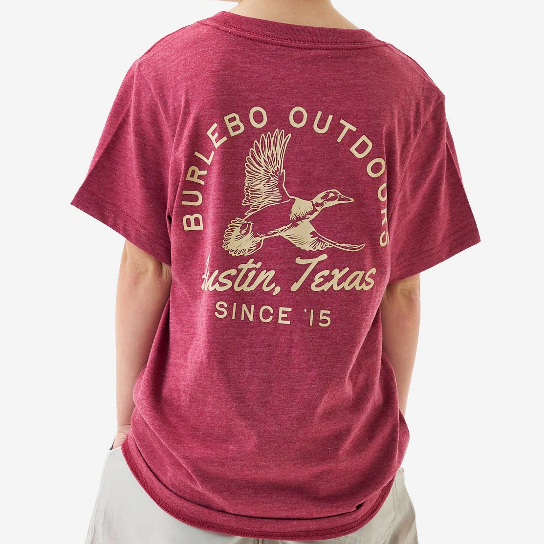 670-youth-short-sleeve-tee-classic-duck-heather-red-1.webp Youth Short Sleeve Tee - Classic Duck - Heather Red