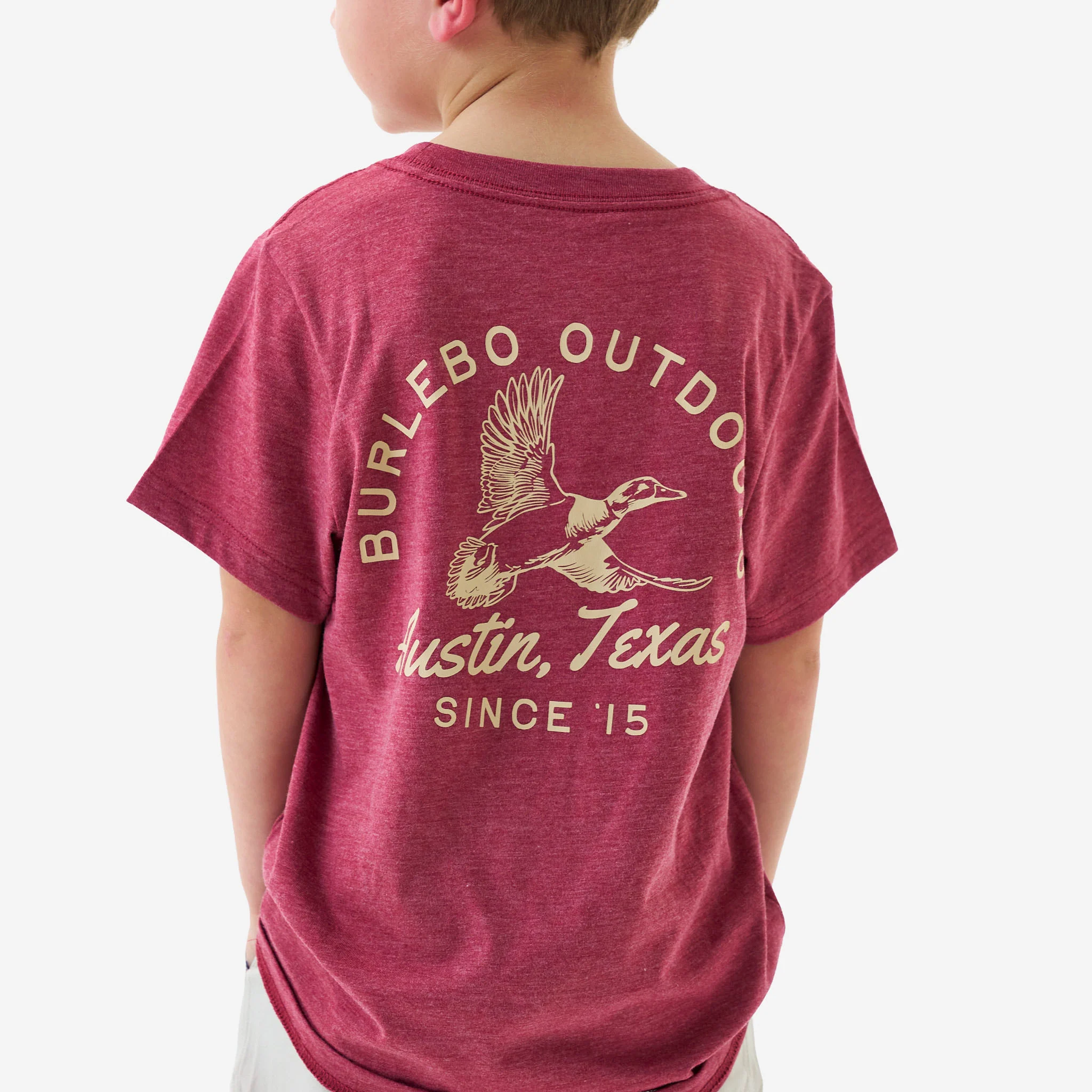 670-youth-short-sleeve-tee-classic-duck-heather-red-4.webp Youth Short Sleeve Tee - Classic Duck - Heather Red