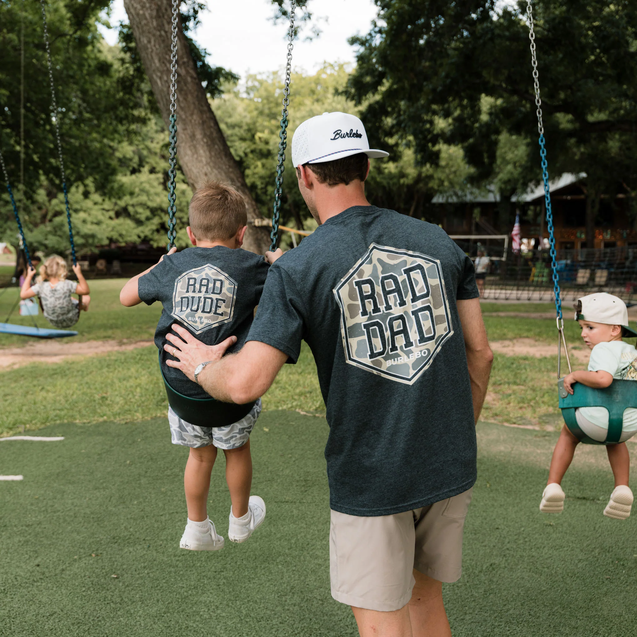 Short Sleeve Tee - Rad Dad - Heather Black