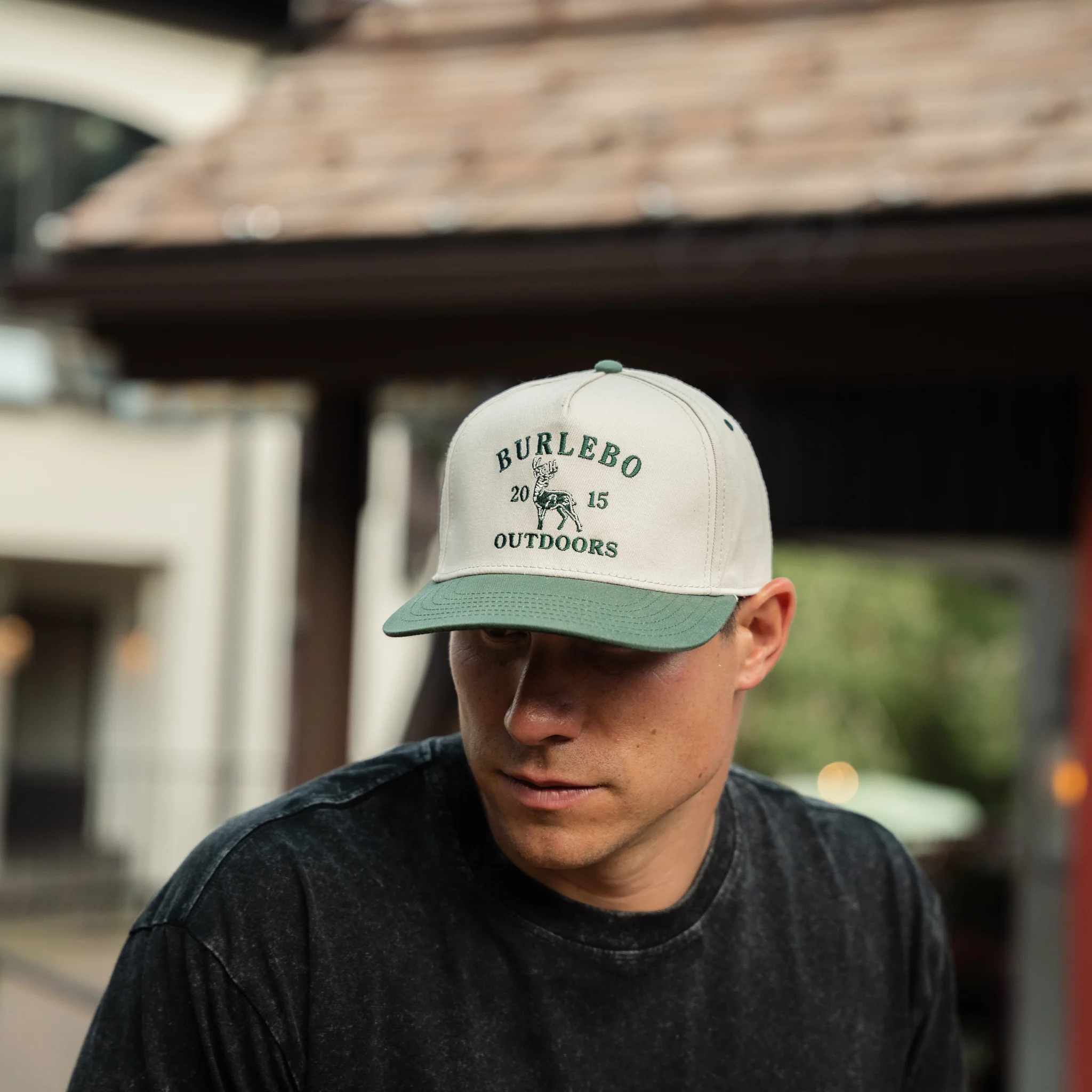 Cap - Vintage Whitetail Deer - Cream