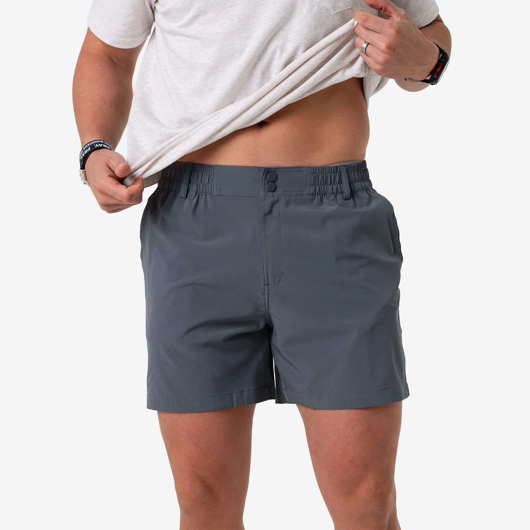 Everyday Short - River Rock Grey - Classic Deer Camo Pocket