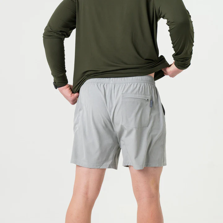 Athletic Short - Light Grey - Grey Aztec Liner