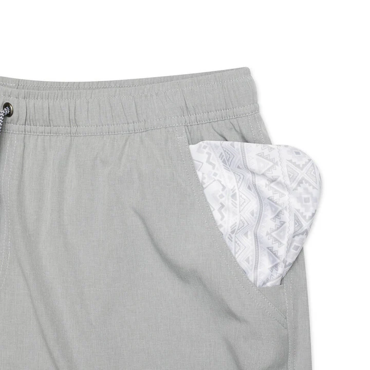 Athletic Short - Light Grey - Grey Aztec Liner