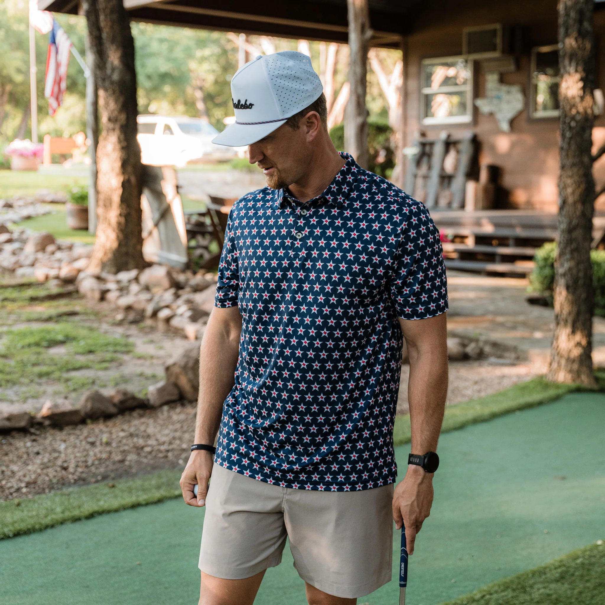 Performance Polo - Texas Vintage - Navy